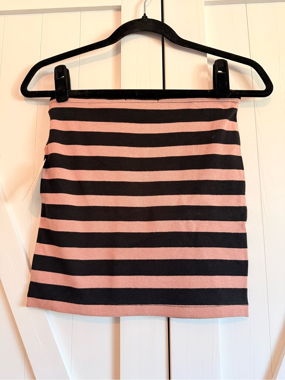 Forever 21 Black and Pink Striped Mini Skirt
